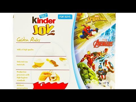 NEW KINDER JOY SPIDER MAN MARVEL AVENGERS EDITION