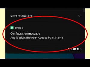 Omacp configuration message kya hota hai