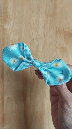 How to Make Cute Bow Hair Clip from Fabric Scrap | Easy Sewing Tutorial