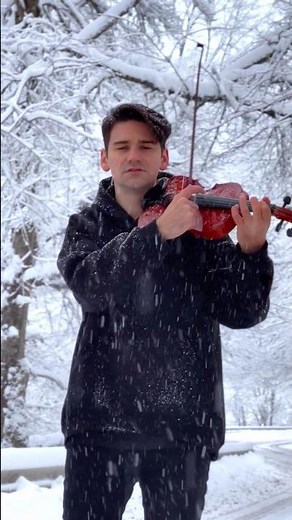 Mozart’s Symphony No. 40 in a Snowstorm ❄️🎻 (Modern Violin Version)
