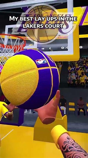 Best lay ups in the lakers court!🔥🙌🏼 #gymclassvr #ytshorts #viral #relatable #fyp ‪@gymclassvr‬
