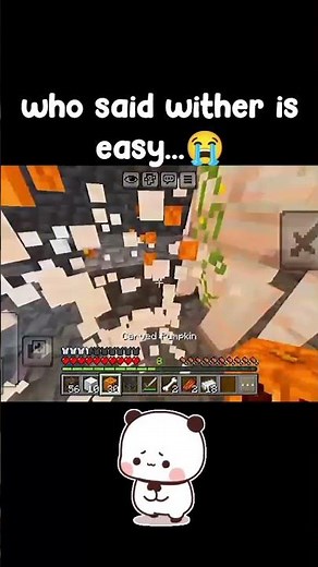 who said wither is easy..😭 #witherboss #minecraft