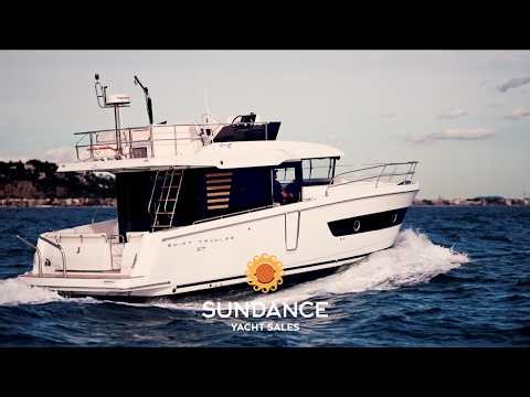 Brand New Beneteau Swift Trawler 37 Walkthrough — First One in the USA!