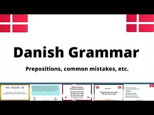 Learn Danish Grammar! Prepositions, Common Mistakes, etc #Compilation