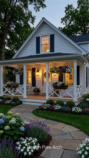 Dreamy White Cottage House Tour 🏡✨ #shorts | Design Pure Arch