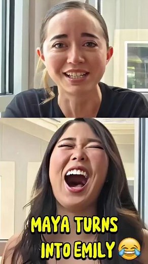 Maya Nails Her Emily Impression 😂💅 #shorts