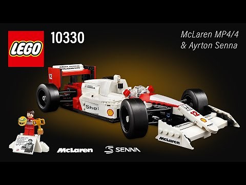 LEGO® Icons McLaren MP4/4 & Ayrton Senna (10330)[693 pcs] Step-by-Step Building Instructions | TBB