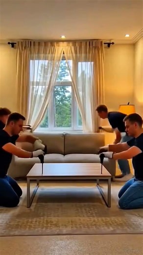 Minimalist Living Room transformation designed