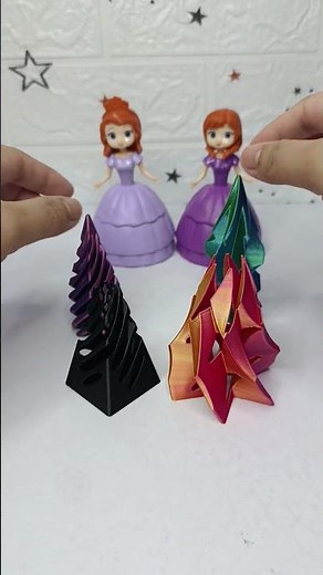 cool 3d printed spiral pyramid