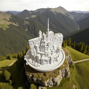 Minas Tirith Replica | Lord of the Rings Middle Earth Miniature Sculpture | Tolkien Fan Gift | Collectible Movie Prop - Etsy