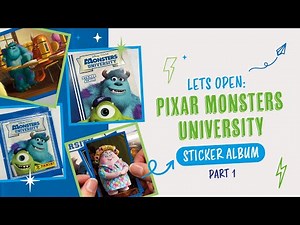 Let’s Open: Pixar Monsters University Sticker Album - Part 1 - Violet Hollow