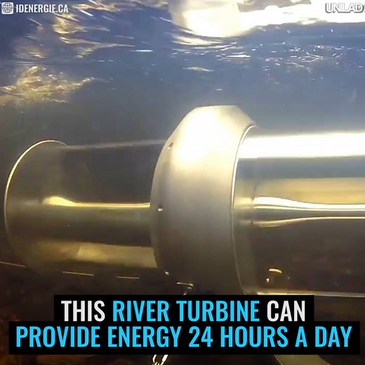 This river turbine provides clean and renewable energy 24 hours a day and it's enough to power a home! 😎 | UNILAD Tech