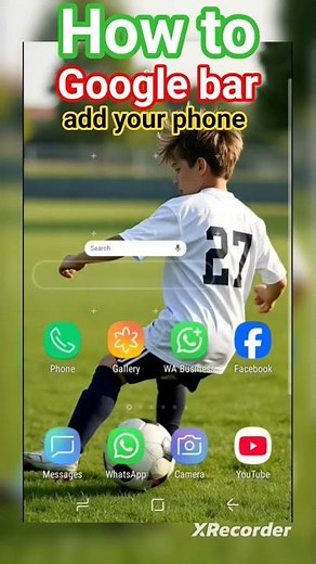 How to get Google search bar in your phone; android system😎