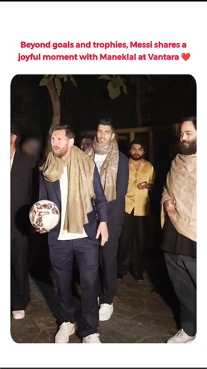 🔵 UPSC, SSC, RAILWAY etc 🔵 on Instagram: "Pure joy in motion. Messi and Maneklal turn a ball into a memory at Vantara 😁 @vantara leomessi"