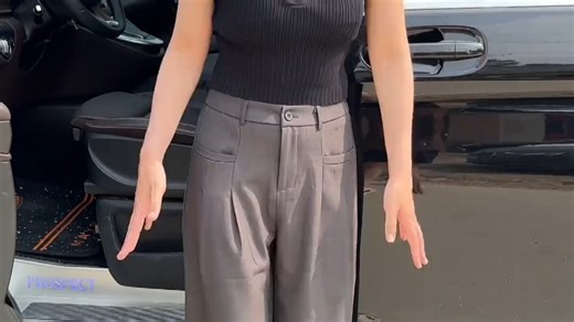 OEMG垂感ceafi休闲裤子男春秋夏季痞帅直筒宽松阔腿微喇小西长裤HK25340黑色2XL建议150-165斤