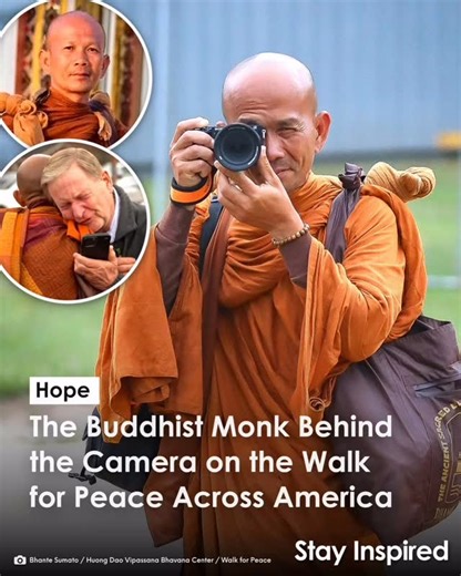 Ven Sachin Gautam Thero | Bhante Sumato, a Buddhist monk who is part of the Walk for Peace across America, is also a photographer capturing the journey behind the... | Instagram