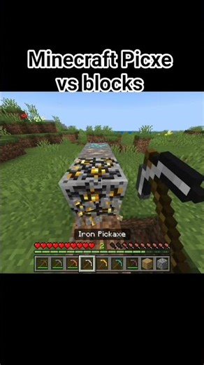 Minecarft Blocks vs Picxe #minecraft #shortsfeed #viralshort #shorts
