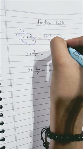 📘 Mixed Fractions Made Easy | Learn in Minutes! 🔥#maths #mathstricks #vedicmaths #fractions#2026