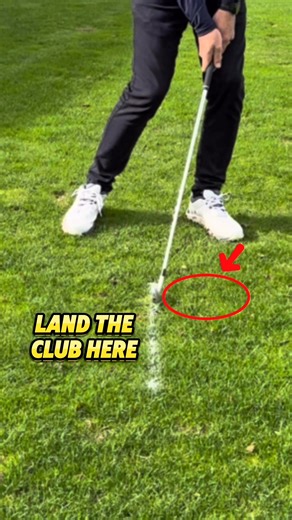 Stop Hitting Fat or Thin Shots with This INSANE Iron Drill! ⛳️ Hands down, this is one of the best drills to improve contact with your irons and finally achieve perfect ball-to-turf contact. 💥 Hitting the ball first and then the turf can feel complicated — attack angle, swing depth, arc — it’s easy to get overwhelmed. That’s where this skill-based drill comes in: 1️⃣ Spray a line on the grass and set up to it. 2️⃣ The goal: land the club just in front of the line — don’t dig, don’t take a divot