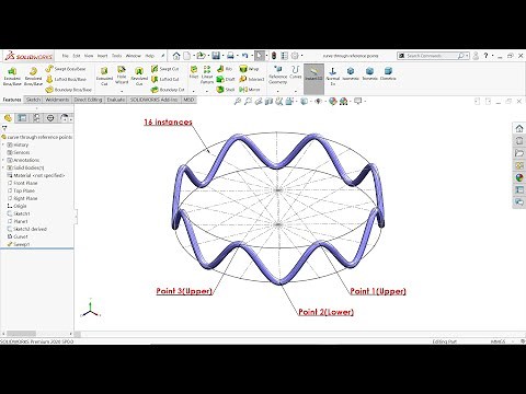 Curve Through Reference Points in Solidworks