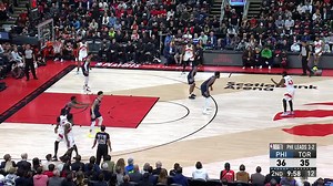Pascal Siakam knocks down the mid-range jumper