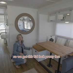 5.3K views · 69 reactions | RV Living Area Customized for A Family of Five Living Full Time on the Road | Tiny Home Tours | Facebook