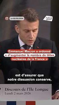👉 Emmanuel Macron orders an increase in the number of nuclear warheads in France