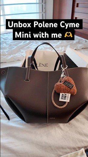 Unboxing Polene Cyme Mini Ebony 🫶 #polene #poleneparis #cymemini #cyme #ebony