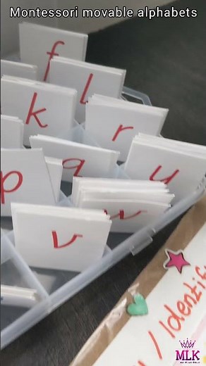 DIY Montessori movable alphabets