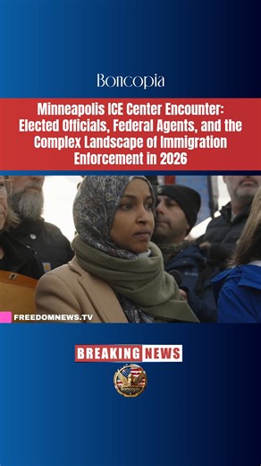 Minneapolis ICE Center Encounter: Elected Officials, Federal Agents, and the Complex Landscape of Immigration Enforcement in 2026 Recent footage from Minneapolis shows U.S. Representative Ilhan Omar joining state representatives at the St. Whipple ICE processing center during active federal operations. Agents were observed with pepper spray canisters as they interacted with those present, amid reports of heightened tension in the area. This incident occurs against a backdrop of long-standing nat