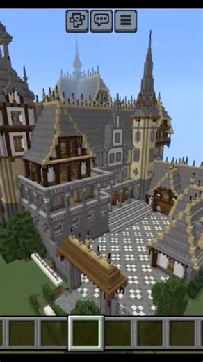 I Built an AMAZING Medieval Mansion in Minecraft #shorts