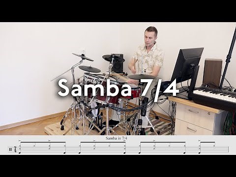 Samba in 7/4 time on Drums from Brazil