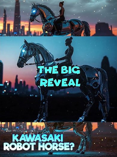 PART 1: Kawasaki Unveils a Robot Horse Humans Can Ride! 🐎🤖