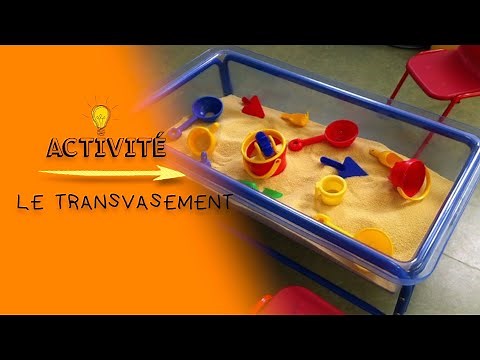 Activité manuelle : le transvasement