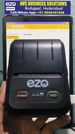 ezo partner on Instagram: "Ezo billing machine all retail business telugu #ezobillingmachine #ezo Looking for a super fast and super easy billing machine for your shop, hotel, restaurant or supermarket? This is the EZO Billing Machine — a smart billing solution with inbuilt thermal printer and billing software. Create professional bills in just 2 clicks and save time every day. Perfect for: ✔ Kirana Store ✔ Restaurant ✔ Bakery ✔ Medical Shop ✔ Supermarket ✔ Retail Shop Features: • Super fast bil