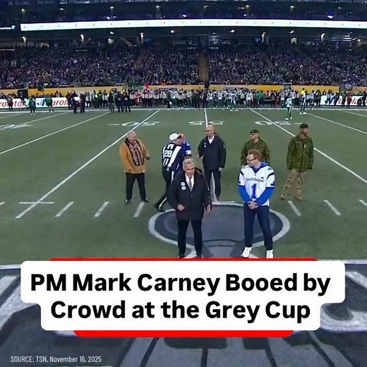 Prime Minister Mark Carney was booed during his Grey Cup appearance.🇨🇦🏈 #604tv #greycup #canada #markcarney | 604tv