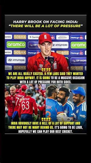 || Harry Brook Reacts To Massive India Showdown! || Brook Speaks Out Before Big India Battle! ||