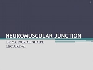 NEUROMUSCULAR JUNCTION - SlideServe