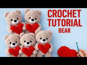 Crochet Teddy Bear Tutorial (Amigurumi) | Step-by-Step Plush Bear Pattern