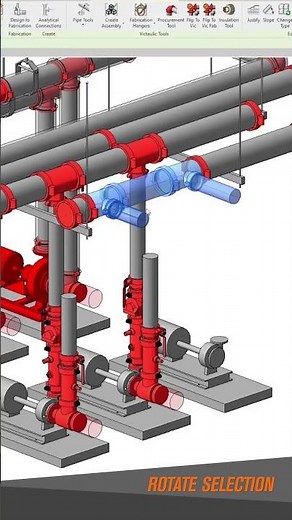 Victaulic Tools For Revit®: Rotate Selection Tool | #Revit #VictaulicVDCWorks #FasterFromTheStart