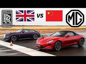 MG vs Rolls-Royce: $1.5m vs $110k: MG Cyberster vs Rolls-Royce Spectre drag race