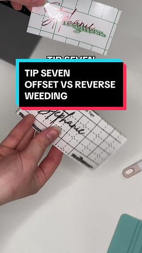 Offset vs Reverse Weeding: Cricut Tutorial Comparison
