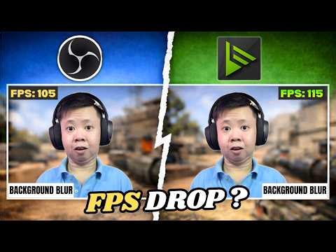 OBS Background Blur vs NVIDIA Broadcast | Real FPS Test Results