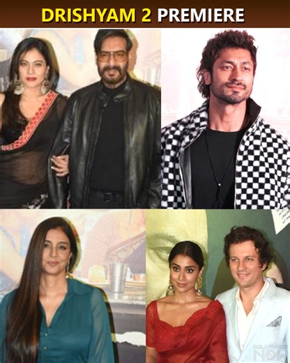 1M views · 14K reactions | Drishyam 2, starring Ajay Devgn and Tabu, is now out in theaters. Yesterday night's premiere of the film was held in Mumbai, and with the star cast of the film, many more celebrities graced the event. | Bollywood Now | Facebook