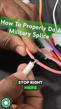 How To Do A Military Splice WIRE Connection in a Car #caraudioinstallation #wiring