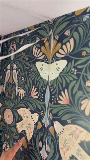 Seamless wallpaper lines #satisfying #diy