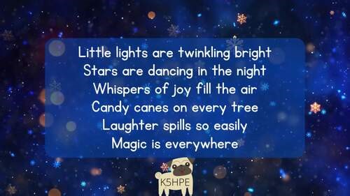 Music:  Shimmering Snowflakes Choir Song Classroom Songs Reading Lyrics Singing