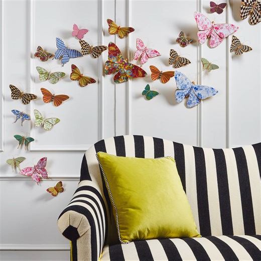 1.2K views · 384 reactions | Wow with wings. 曆 Make a stylish statement with a gallery wall to refresh your room. ✨ Let your imagination take flight with our beautiful butterflies. Visit the link to shop more: https://bit.ly/3vjzuHU. ️ | MacKenzie-Childs | Facebook