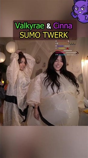 Valkyrae & Cinna DANCE in Giant Sumo Suits #valkyrae #cinna #twitchclips #twitch