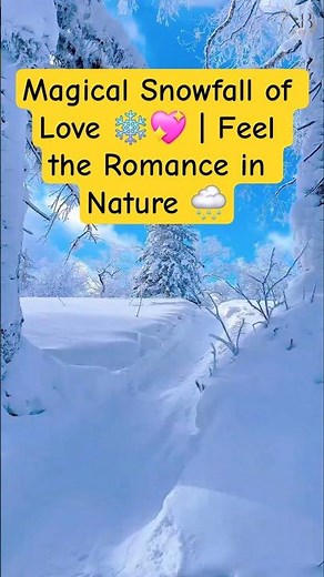 Magical Snowfall of Love ❄️💖 | Feel the Romance in Nature 🌨️ | #snowfall #snow #winter